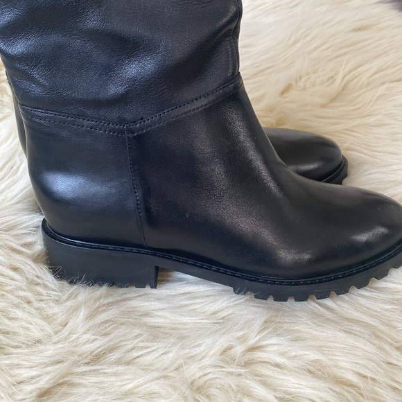 Steve Maden Leather Long Boots Slip On Loose Fitting - New w/o box - Picture 4 of 16